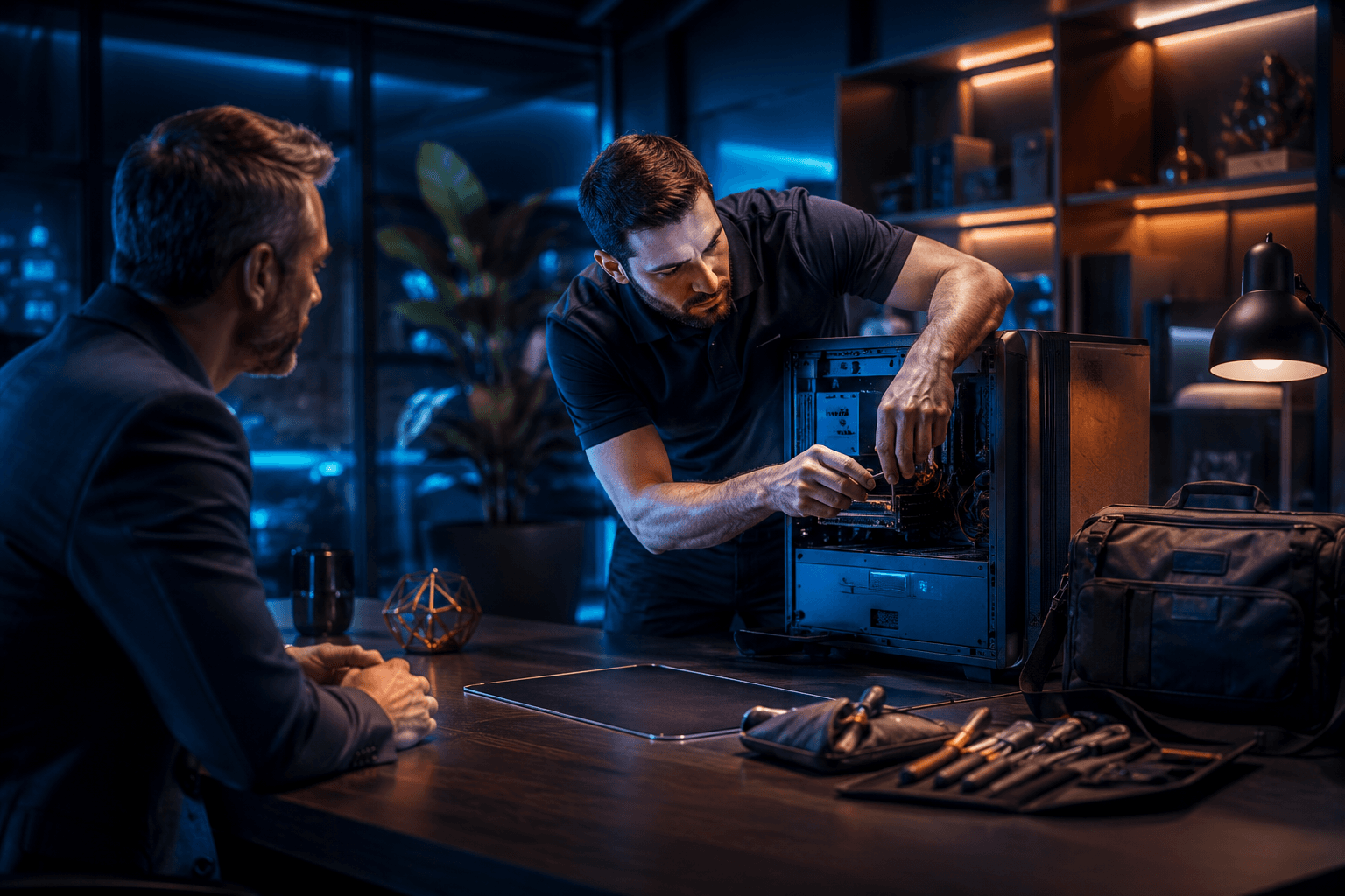 Werkstatt-Impression: Vor-Ort-Service in Berlin Pankow – Blekic Services.