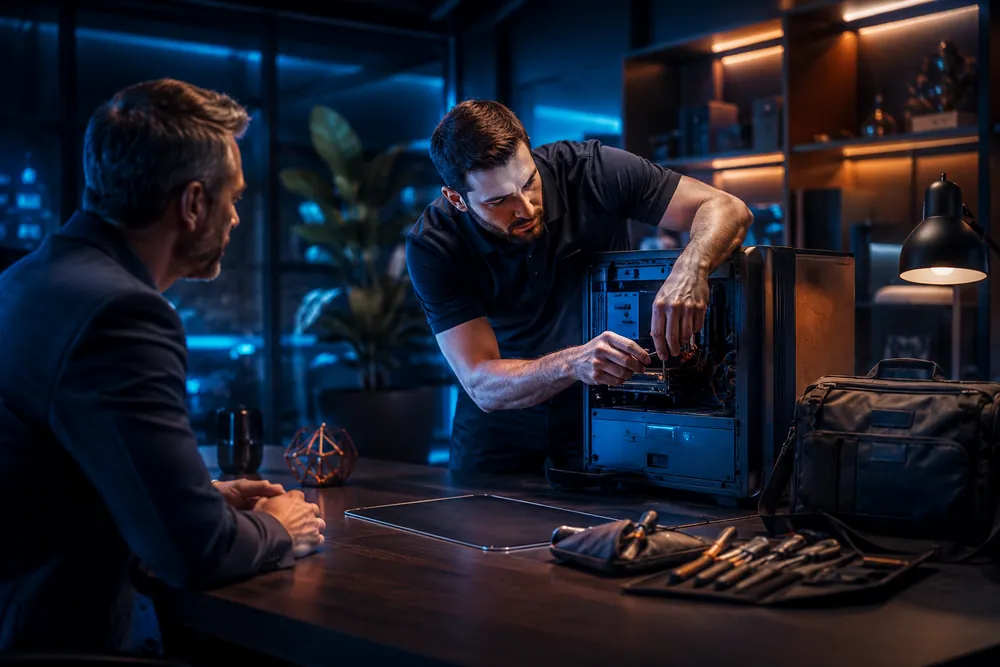 Werkstatt-Impression: Vor-Ort-Service in Berlin Pankow – Blekic Services.